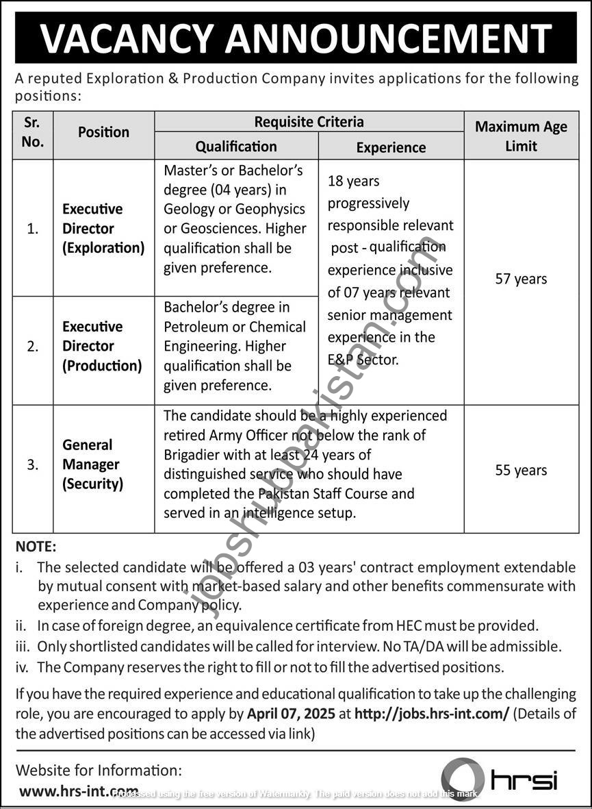 Human Resource Solutions International (HRSI) Jobs March 2025